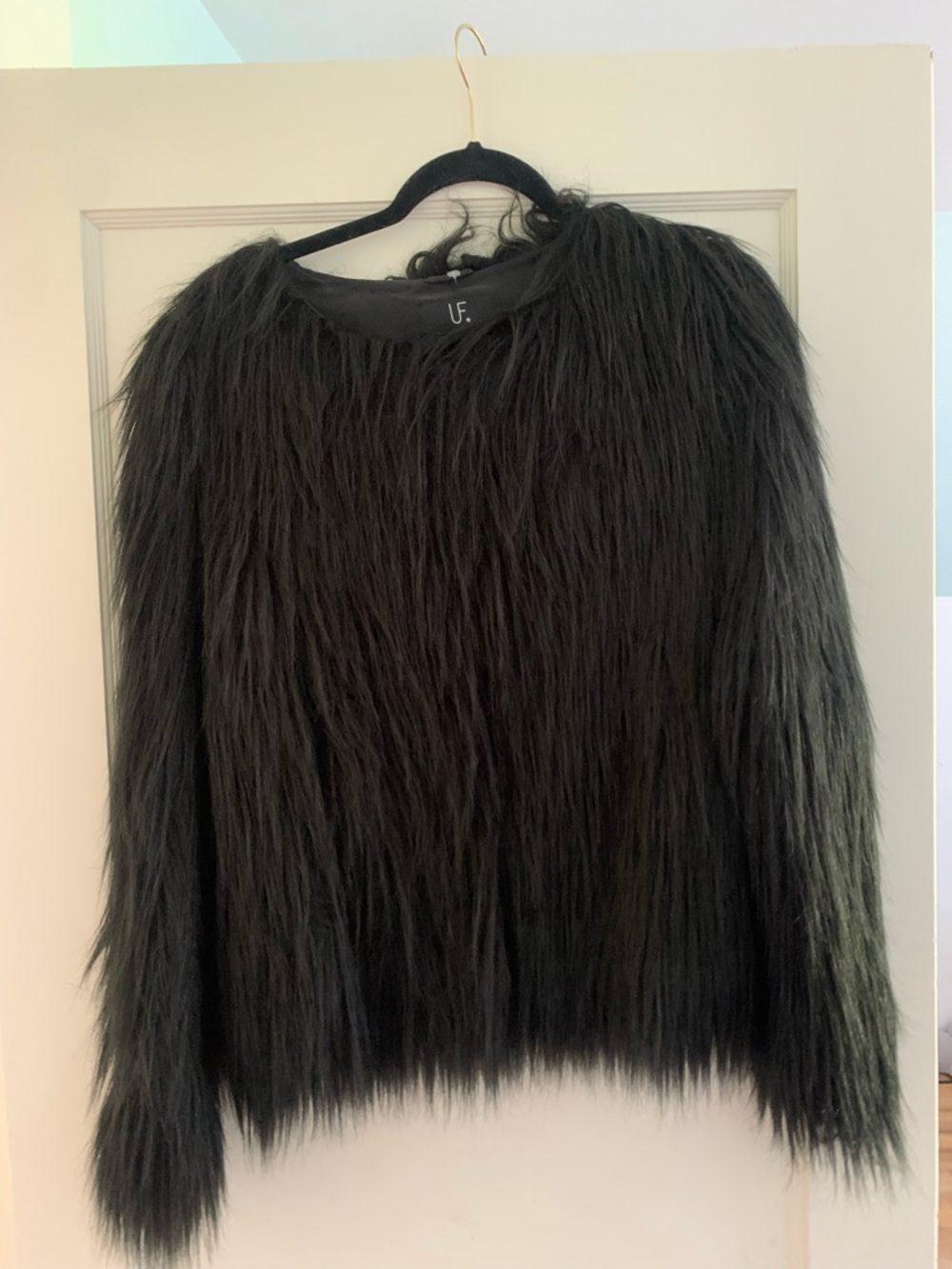 Unreal Fur Black Faux Fur Jacket